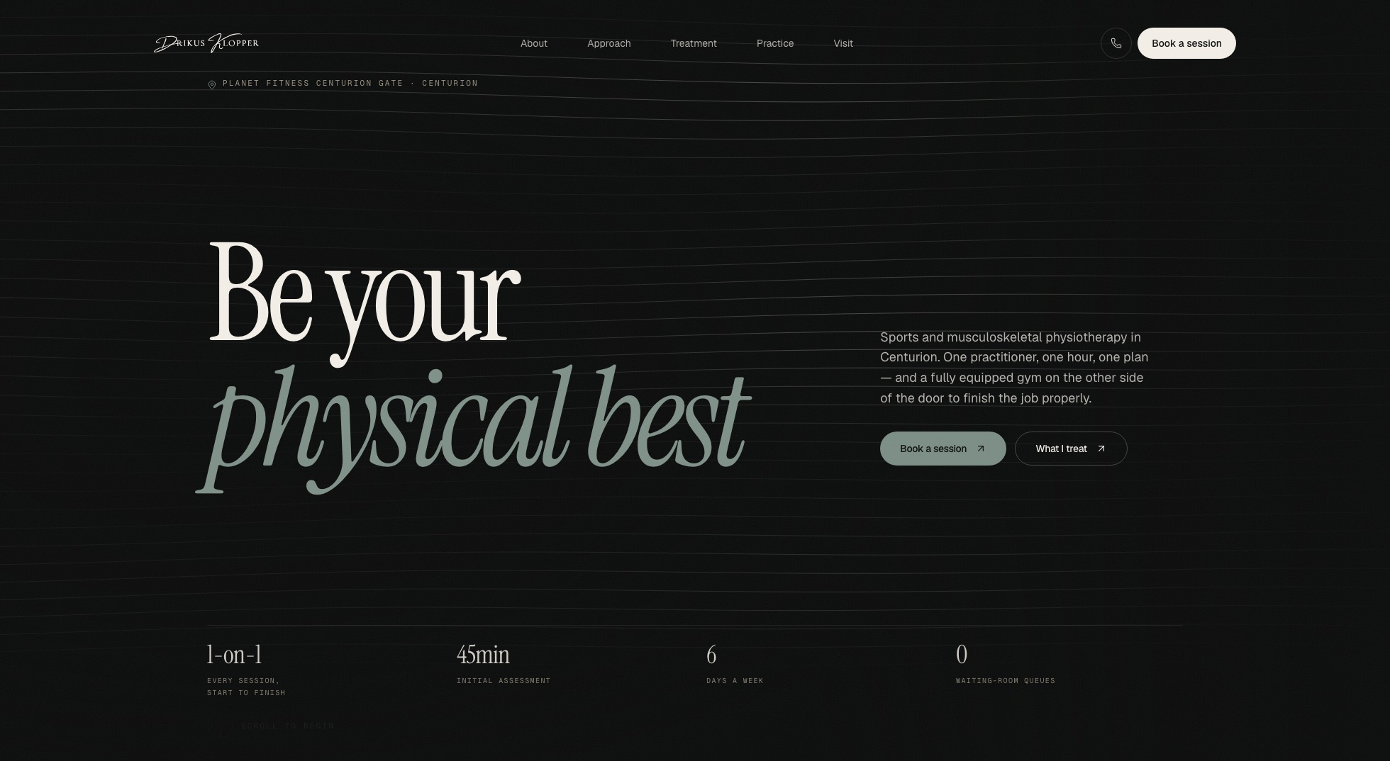 Klopper Physio website